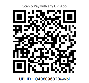 Scan to Donate via UPI